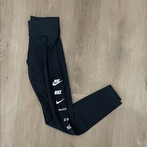 Nike Black Logo Leggings